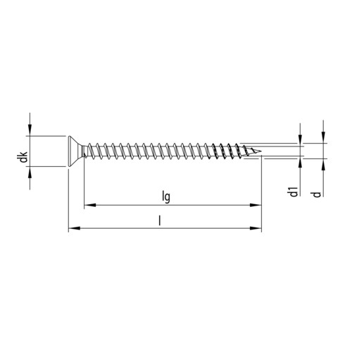 Heco FIX-plus 2,5 x 20 Senkkopf Pozi-Drive VG A2L