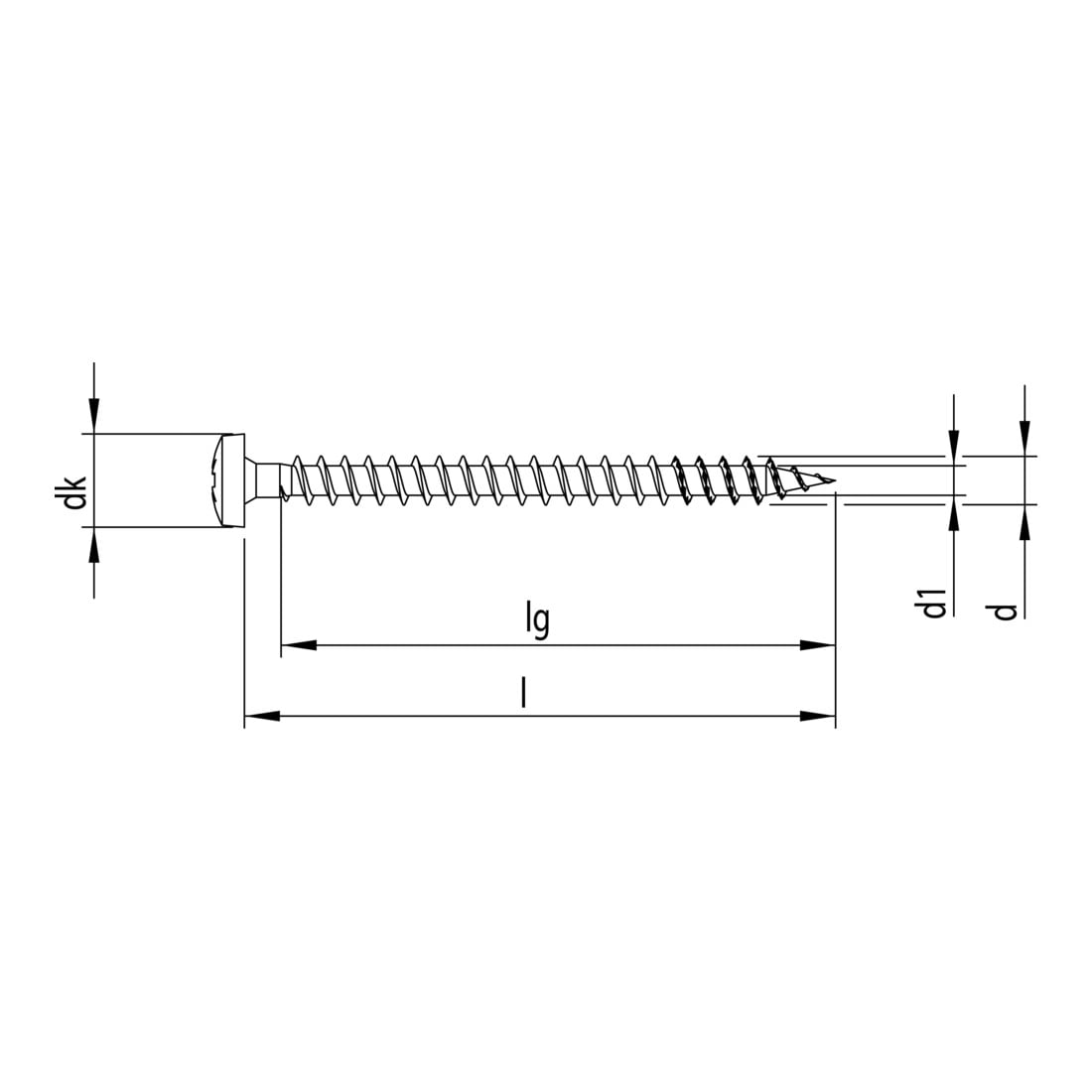 Heco FIX-plus 3,0 x 10 Rundkopf Pozi-Drive VG A2K