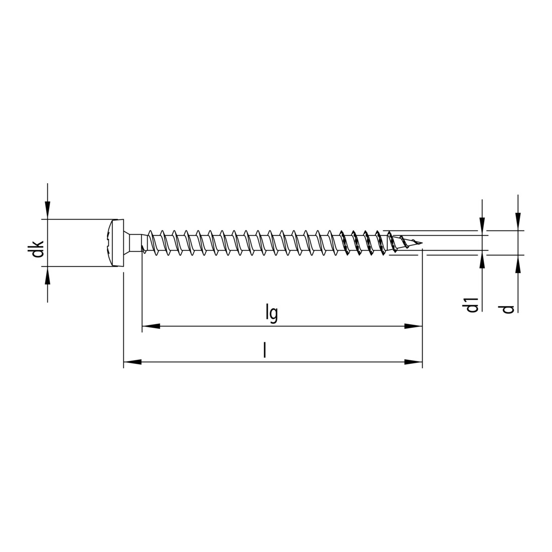 HECO-FIX-plus 3,0 x 10, tête ronde, Pozi-Drive, FT, A2K, 1000 pcs.