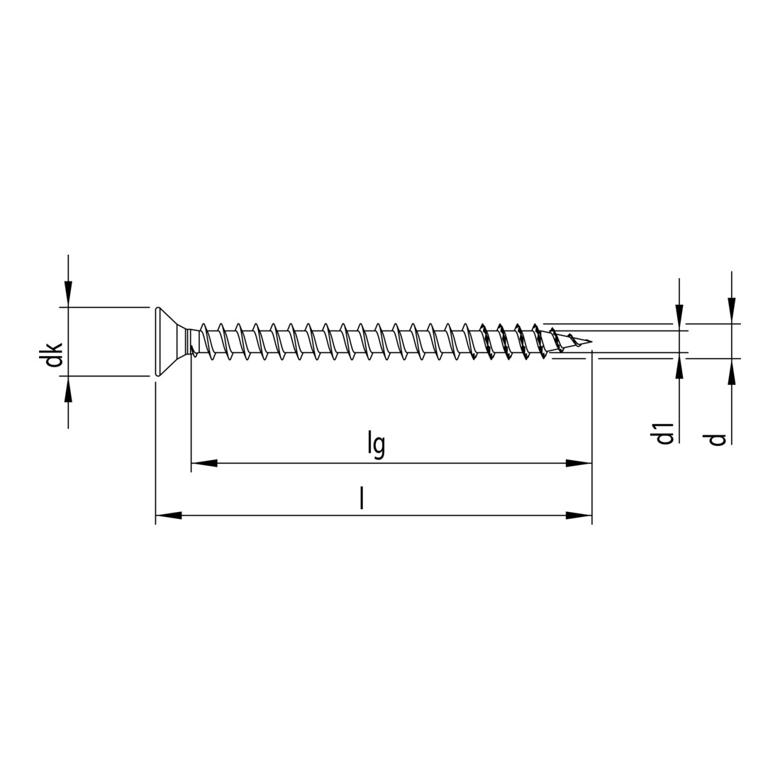 HECO-FIX-plus 3,0 x 16, tête fraisée, Pozi-Drive, FT, A2L, 1000 pcs.