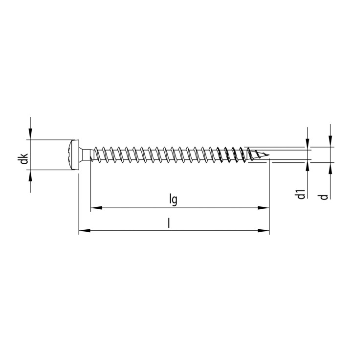 Heco FIX-plus Rundkopf Pozi-Drive VG A2K