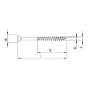 Heco FIX-plus 5,0 x 100 Senkkopf Pozi-Drive TG A2K-3