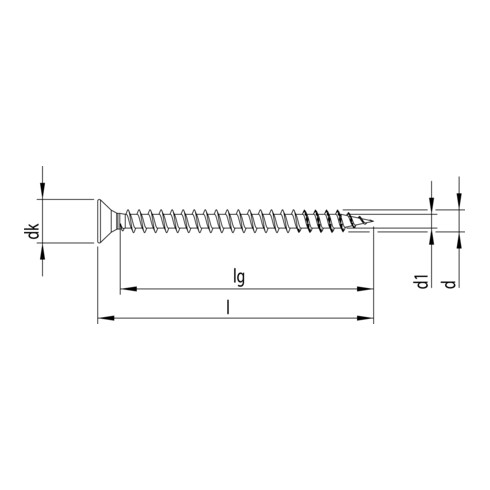 HECO-FIX-plus 5,0 x 35, tête fraisée, T-Drive, FT, A2L, 500 pcs.