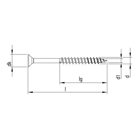 Heco FIX-plus 5,0 x 90 Senkkopf T-Drive TG A2L