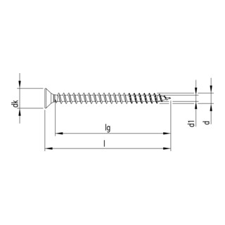 Heco FIX-plus A2 Senkkopf Pozi-Drive VG