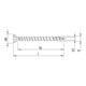 HECO HECO-TOPIX-plus 3,5 x 50, Testa svasata, Pozi-Drive, VVG, A3K 60332-2