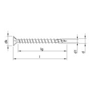 HECO HECO-TOPIX-plus 4,5 x 30, verzonken kop, HECO-Drive, VVG, A3L 60636-2