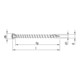 HECO HECO-TOPIX-plus 4,5 x 70, vite per pavimenti, testa svasata, T-Drive, VVG, A3K 60768-2