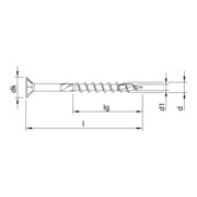 HECO HECO-TOPIX-plus 5,0 x 35, testa svasata, HECO-Drive, TG, A3L-2