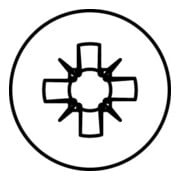 HECO HECO-TOPIX-plus A2 3,0 x 25, Testa svasata, Pozi-Drive, VVG-4
