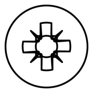 HECO-TOPIX-plus A2 Testa a lente, Pozi-Drive, VVG
