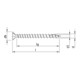 HECO HECO-TOPIX-plus A2 4,5 x 30, Testa svasata, Pozi-Drive, VVG-2