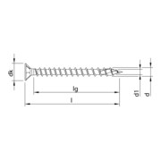 HECO HECO-TOPIX-plus A2 4,5 x 30, Testa svasata, Pozi-Drive, VVG-2
