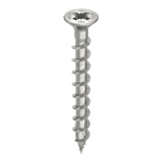 HECO HECO-TOPIX-plus A2 4,5 x 40 Vite per ferramenta, testa svasata, Pozi-Drive, filettatura totale variabile, non trattata, rivestimento scorrevole-1