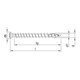 HECO HECO-TOPIX-plus A2 5,0 x 40 Vite per facciate, HECO-Drive, VVG-2