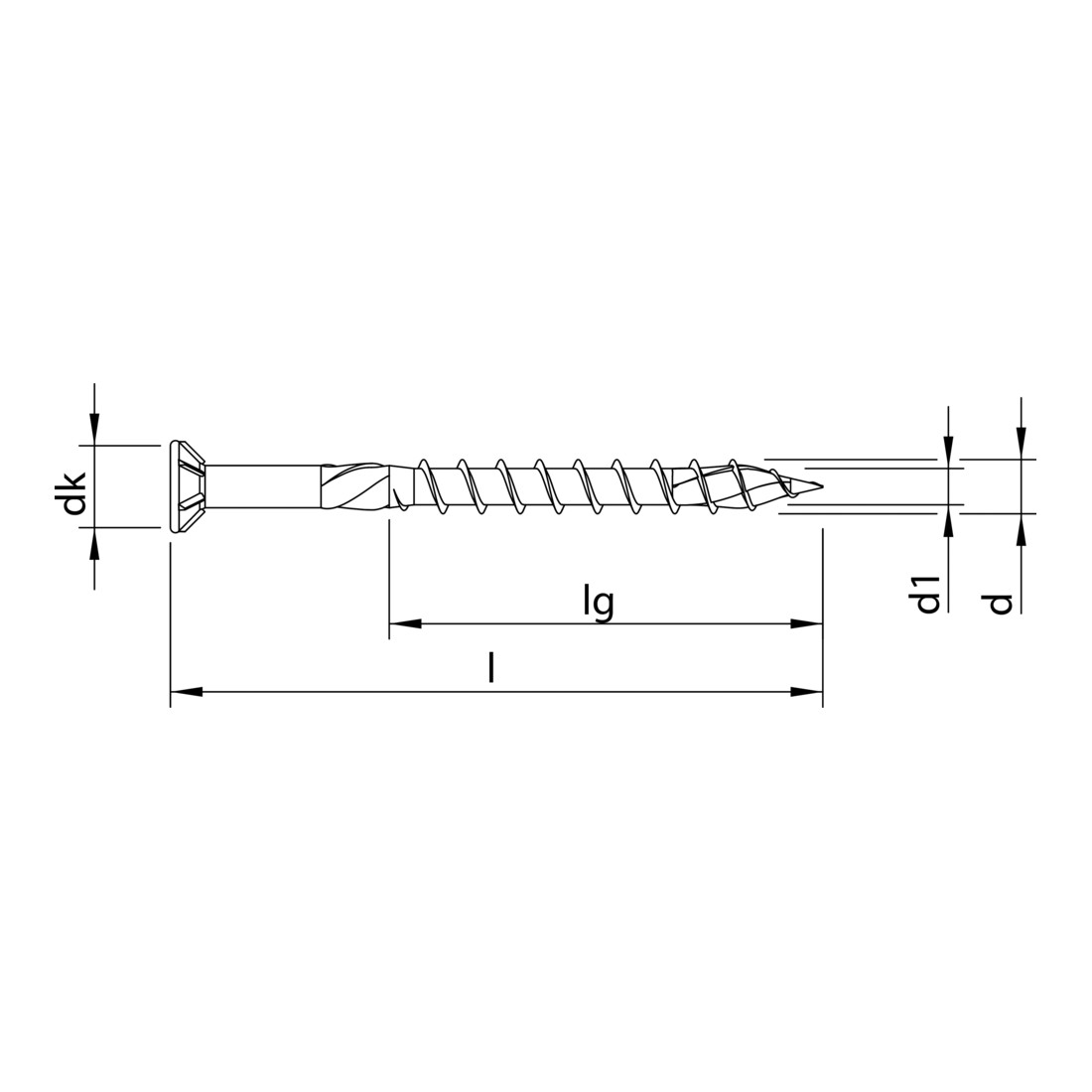 HECO HECO-TOPIX-plus A2 5,0 x 40, vite per terrazza, testa svasata, HECO-Drive, TG