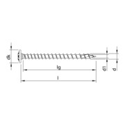 HECO HECO-TOPIX-plus A2 8,0 x 60, testa a disco, T-Drive, VG-2