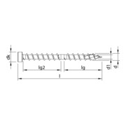 HECO HECO-TOPIX-plus CombiConnect 6,5 x 190, testa cilindro, T-Drive, UKG, A3K-2