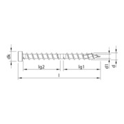 HECO HECO-TOPIX-plus CombiConnect 6,5 x 215, cilinderkop, T-Drive, UKG, A3K-2