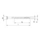 HECO HTP Terrassenschraube 5,0x 70 A2 Senkkopf HD TG HP-3