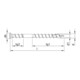 HECO HTP Terrassenschraube 5,0x60 A2 Linsensenkkopf HD UK KB-3