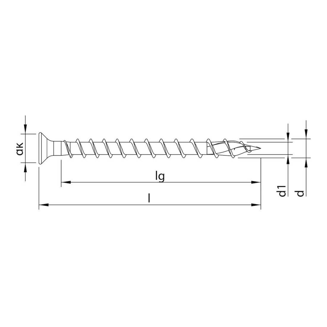 HECO HTP Vis à tête fraisée PZD 3,0 x 12 zn-bl Co.5mm HP