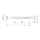 HECO HTP Vis terrasse 5,0 x 80 A2 tête fraisée HD TG HP-4