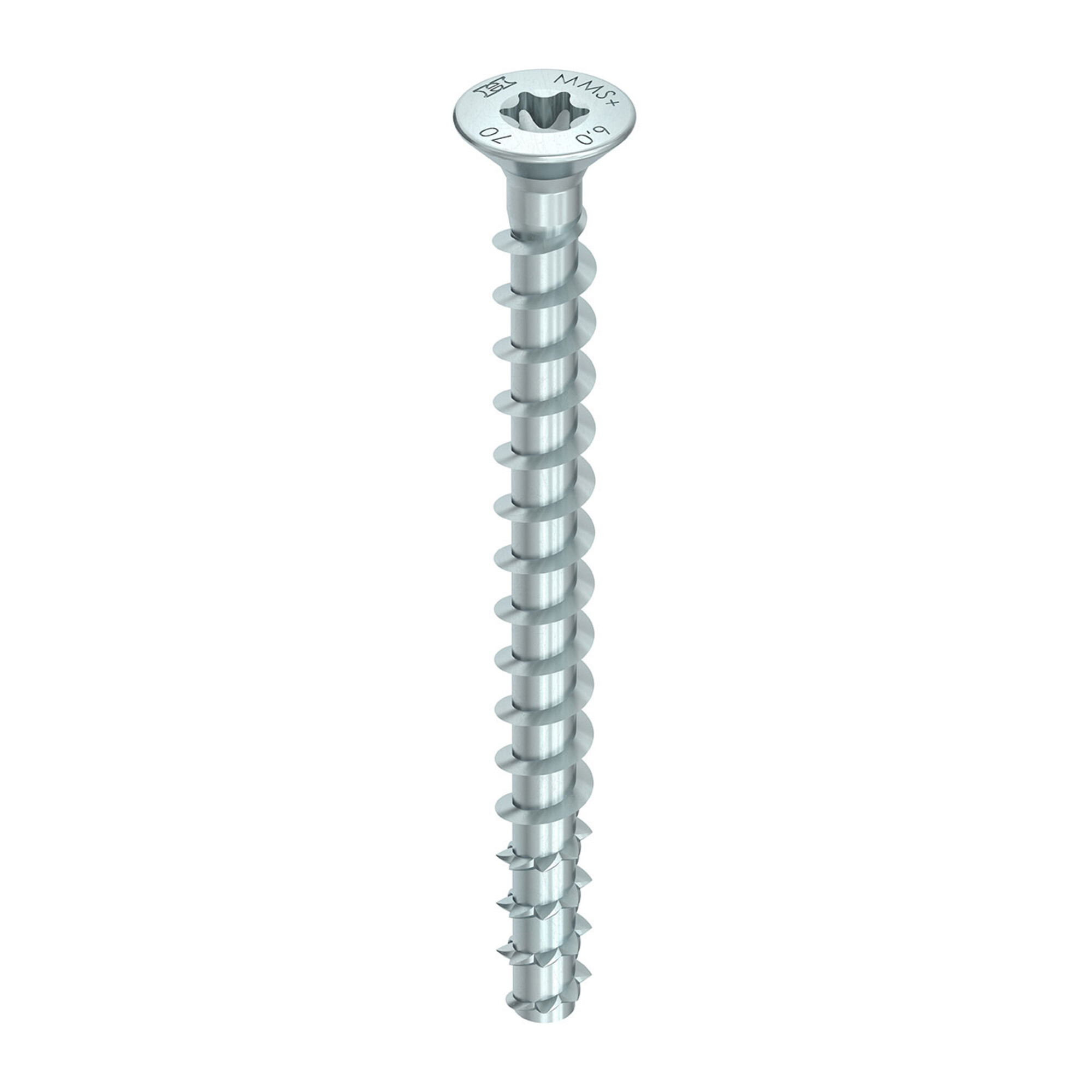 Heco MULTI-MONTI-plus F Betonschraube 10,0 x 70 Senkkopf, T-Drive, verzinkt blau, A2K