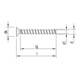 Heco MULTI-MONTI-plus F Betonschraube 10,0 x 70 Senkkopf, T-Drive, verzinkt blau, A2K