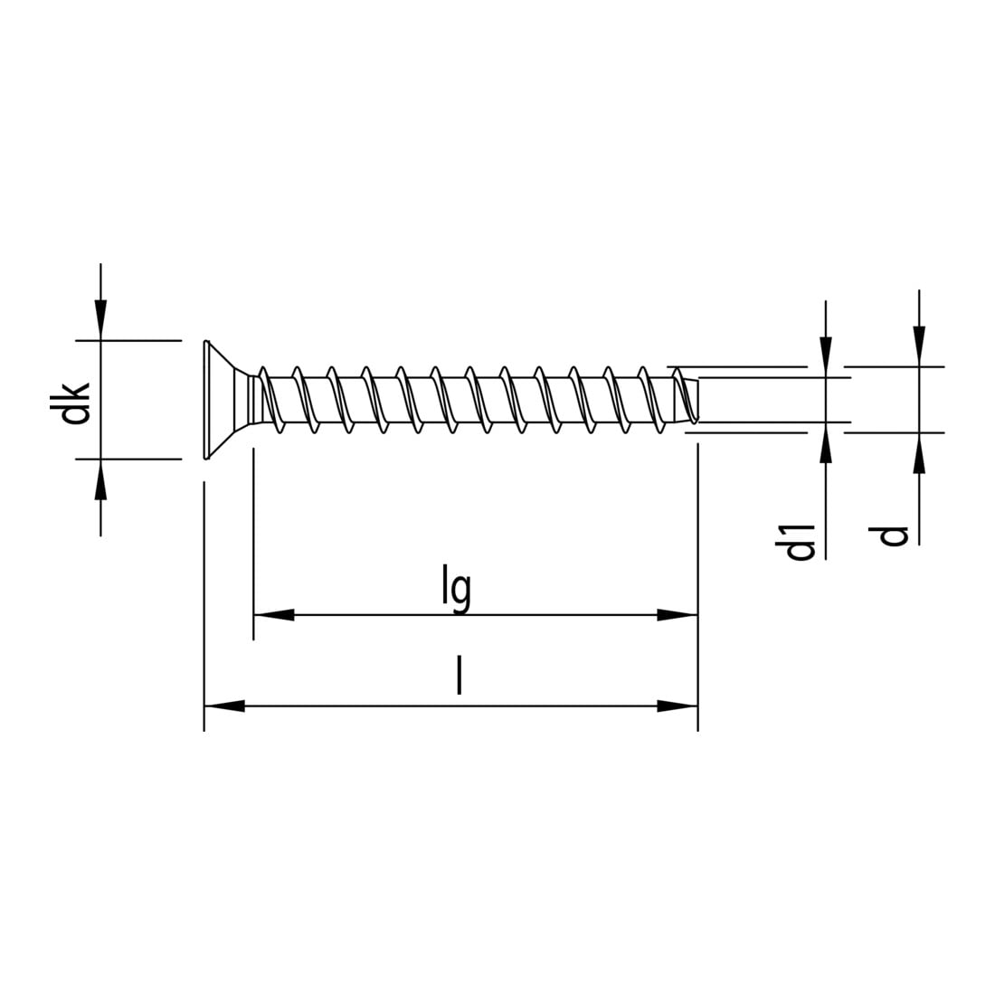 Heco MULTI-MONTI-plus F Betonschraube, Senkkopf, T-Drive, verzinkt blau, A2K