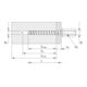 Heco MULTI-MONTI-plus I 10,0 x 60 Innengewindeanker Sechskant A2K