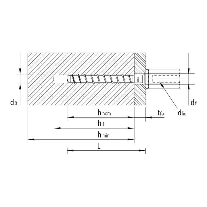 Heco MULTI-MONTI-plus I 10,0 x 60 Innengewindeanker Sechskant A2K