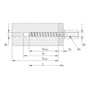 Heco MULTI-MONTI-plus I 6,0 x 40 Innengewindeanker Sechskant A2K-3