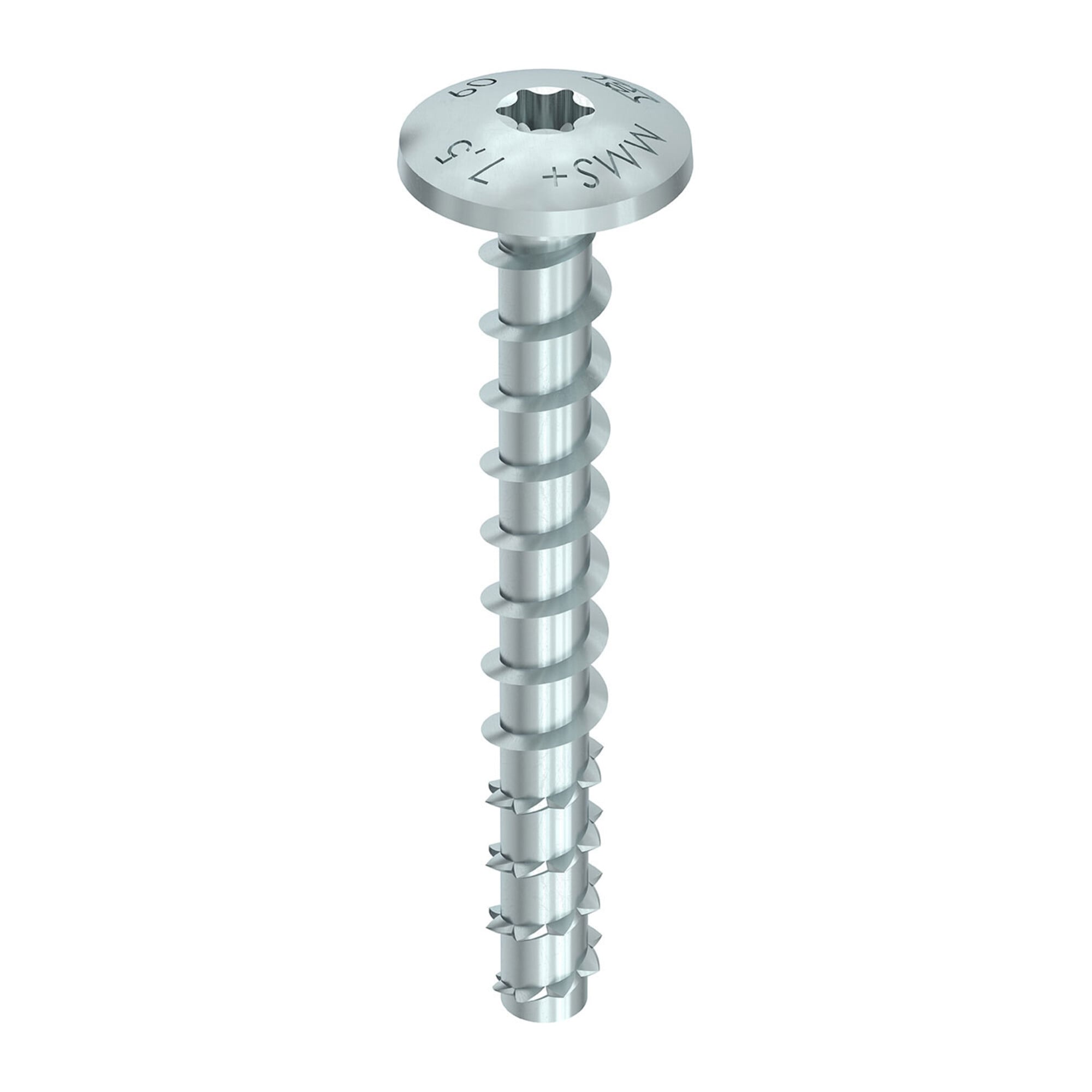 Heco MULTI-MONTI-plus MS Montageschienenanker T-Drive A2K, Länge:40mm, Durchmesser:7,5mm, 49854