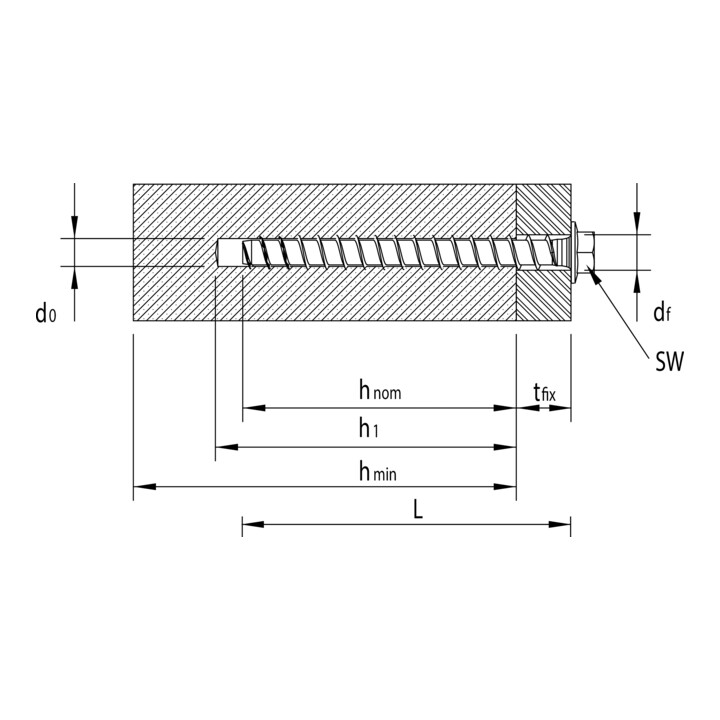Heco MULTI-MONTI-plus SS tête hexagonale avec rondelle HP