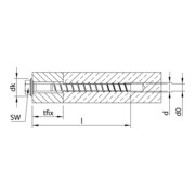 Heco MULTI-MONTI-plus SS 7,5 x 100 Sechskantkopf mit Scheibe A2K-4
