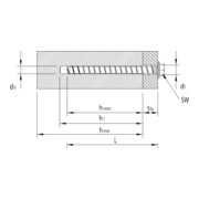 Heco MULTI-MONTI-plus SS Sechskantkopf mit Scheibe HP-3