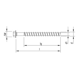 Heco Multi-Monti MMSplus Betonschraube Sechskantkopf