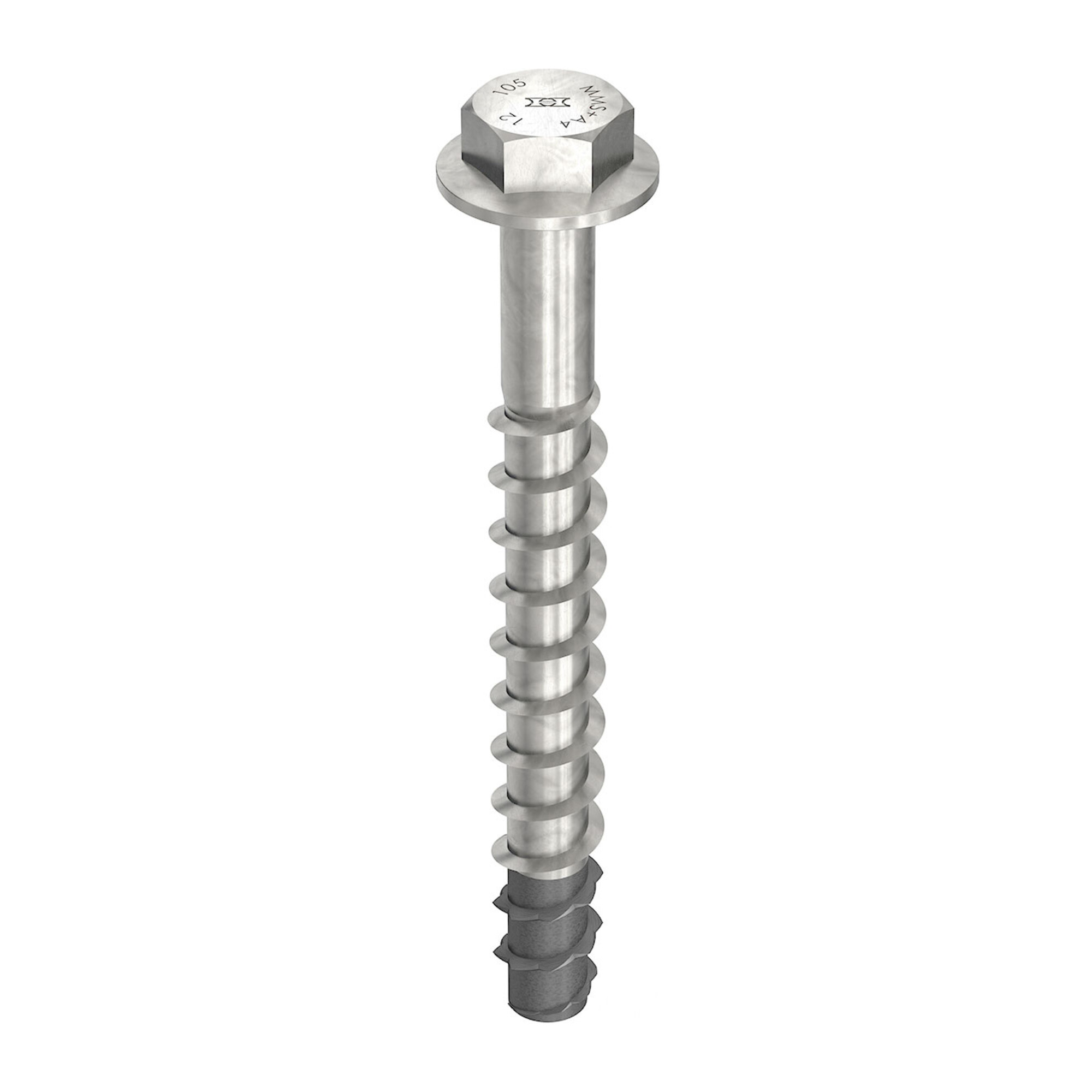 Heco MULTI-MONTI-plus SS A4 aus Edelstahl A4 mit Sechskantkopf und Scheibe (10,0 x 85 mm) für Betonbefestigung, 56619
