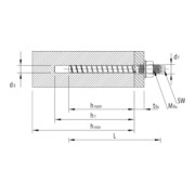Heco MULTI-MONTI-plus V 7,5 x 80 Vorsteckanker Sechskantkopf A2K-3