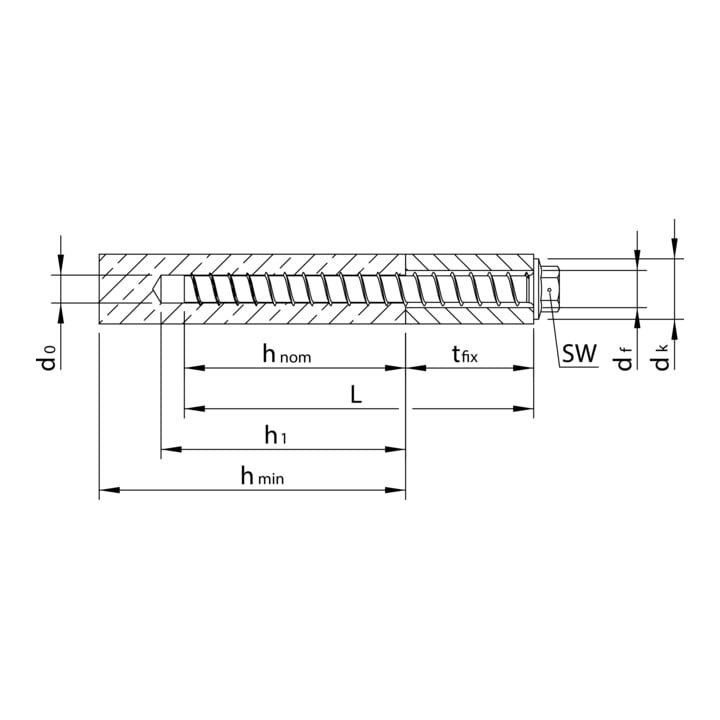 Heco MULTI-MONTI SS 14,0 x 110 Sechskantkopf mit Scheibe A2K