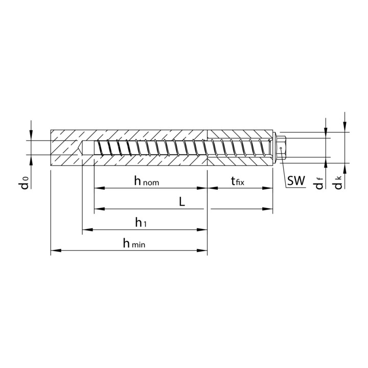 Heco MULTI-MONTI SS 14,0 x 150 Sechskantkopf mit Scheibe A2K