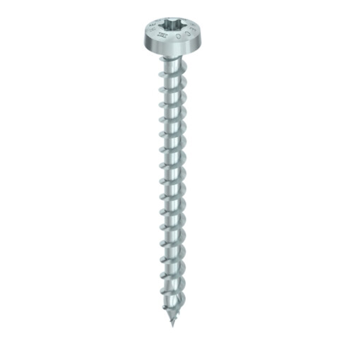 HECO Rundkopf TOPIX-plus 4,0 x 35, T-Drive, Variables Vollgewinde, verzinkt blau, A3K