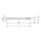 HECO Rundkopf TOPIX-plus 4,5 x 40, T-Drive, Variabel Volgaren, verzinkt blauw, A3K