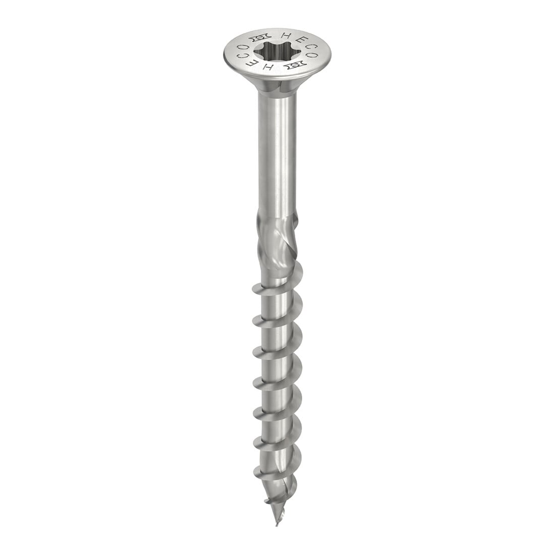 HECO Senkkop TOPIX-plus met freeszakken A2 4,5 x 35, HECO-Drive, HD-25, deels draad, blank, glijlaag