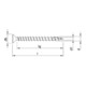 HECO Senkkopf TOPIX-plus 10,0 x 600, T-Drive, Vollgewinde, verzinkt blau, A3K-2