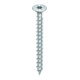 HECO Senkkopf TOPIX-plus 4,0 x 40 mit Frästaschen, HECO-Drive, Variables Vollgewinde, verzinkt blau, A3K-1