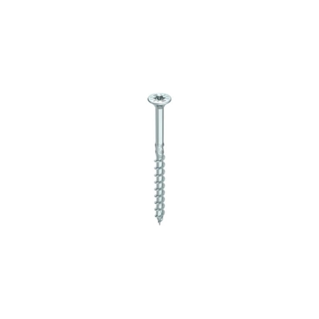 HECO Senkkopf TOPIX-plus 4,5 x 45 mit Frästaschen, HECO-Drive, HD-25, Teilgewinde, verzinkt blau, A3K