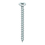 HECO Senkkopf TOPIX-plus 4,5 x 60 mit Frästaschen, HECO-Drive, HD-25, Variables Vollgewinde, verzinkt blau, A3K