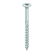 HECO Senkkopf TOPIX-plus 4,5 x 80 mit Frästaschen, HECO-Drive, HD-25, Teilgewinde, verzinkt blau, A3K